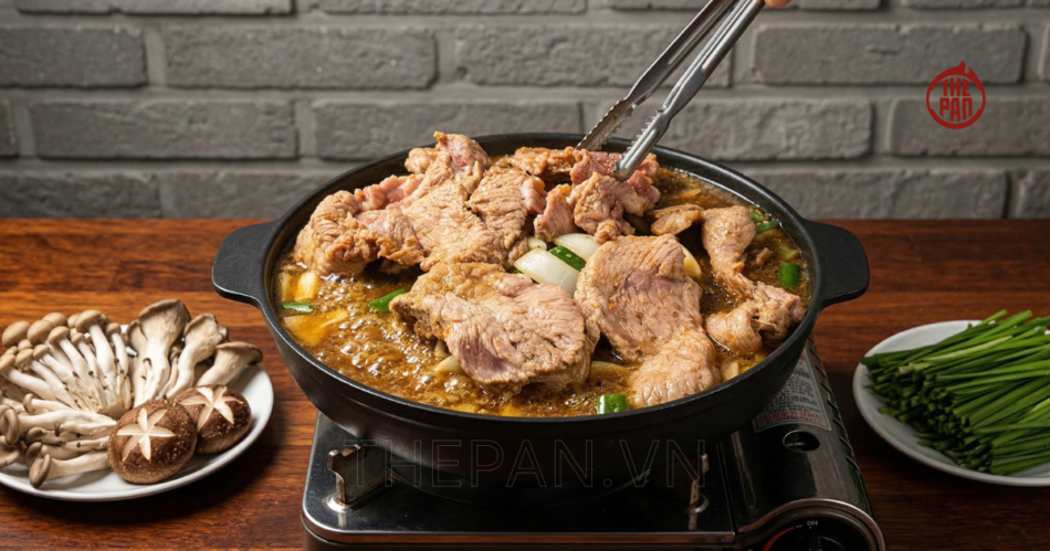 Heo Bulgogi chảo nóng  – Từ thịt Bulgogi đậm vị đến cơm cháy giòn